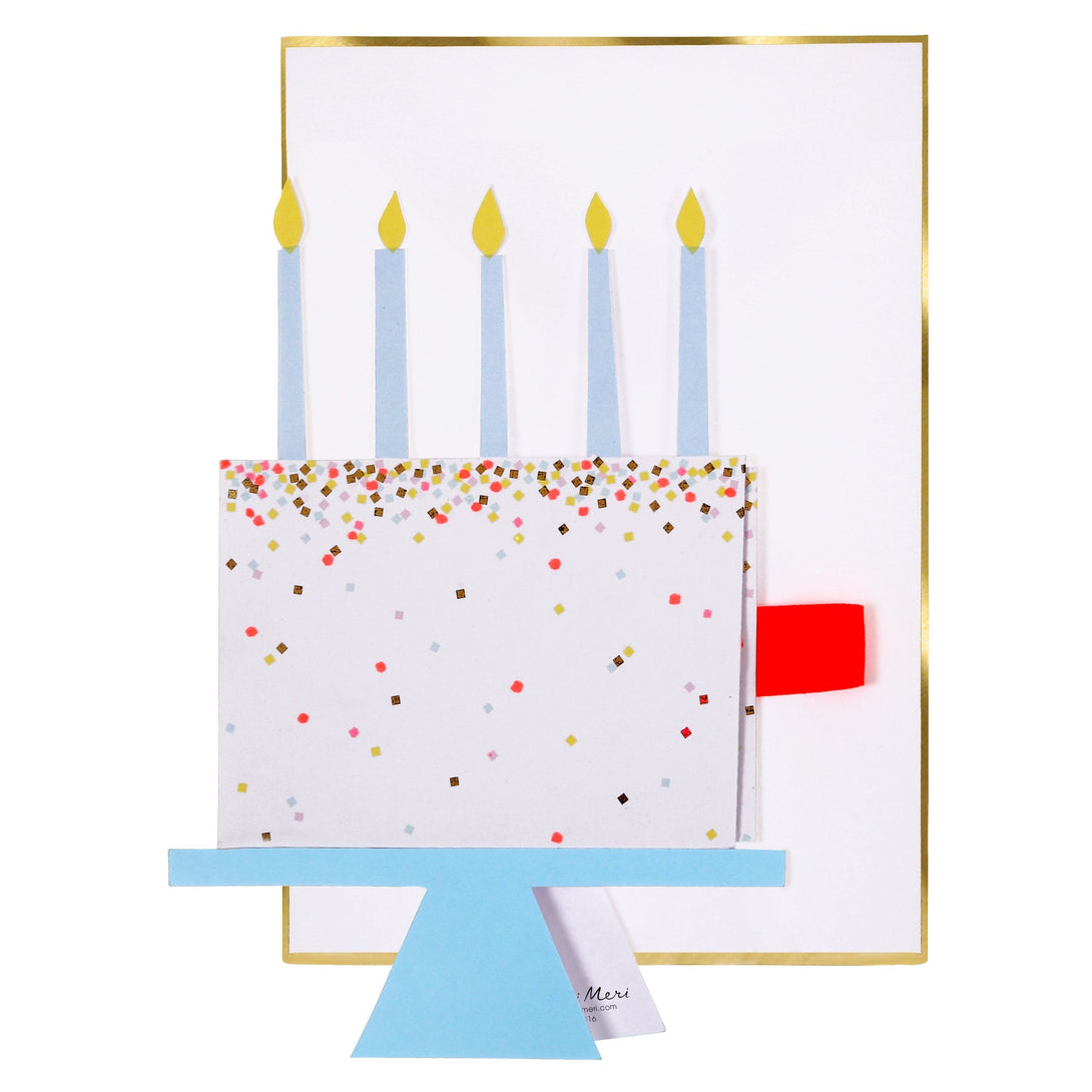 Cake Slice Stand-Up Birthday Card